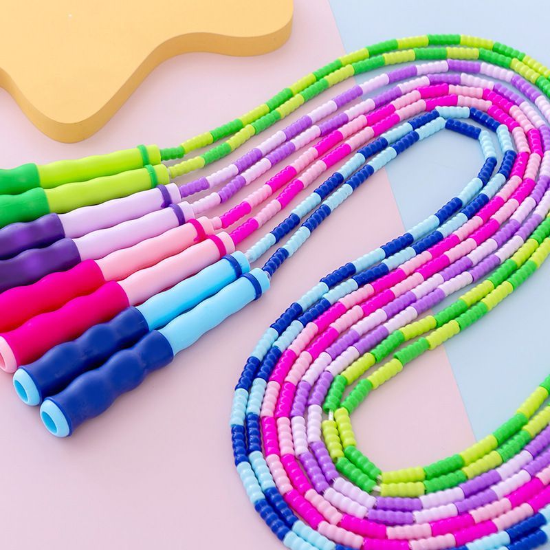 Skipping Rope Pvc - 2.8M ทักษะกระโดดเชือกไม้ไผ่ PVC เริ่มต้นผู้ใหญ่เด็กนุ่มลูกปัดไม่มี Tangle Segmented