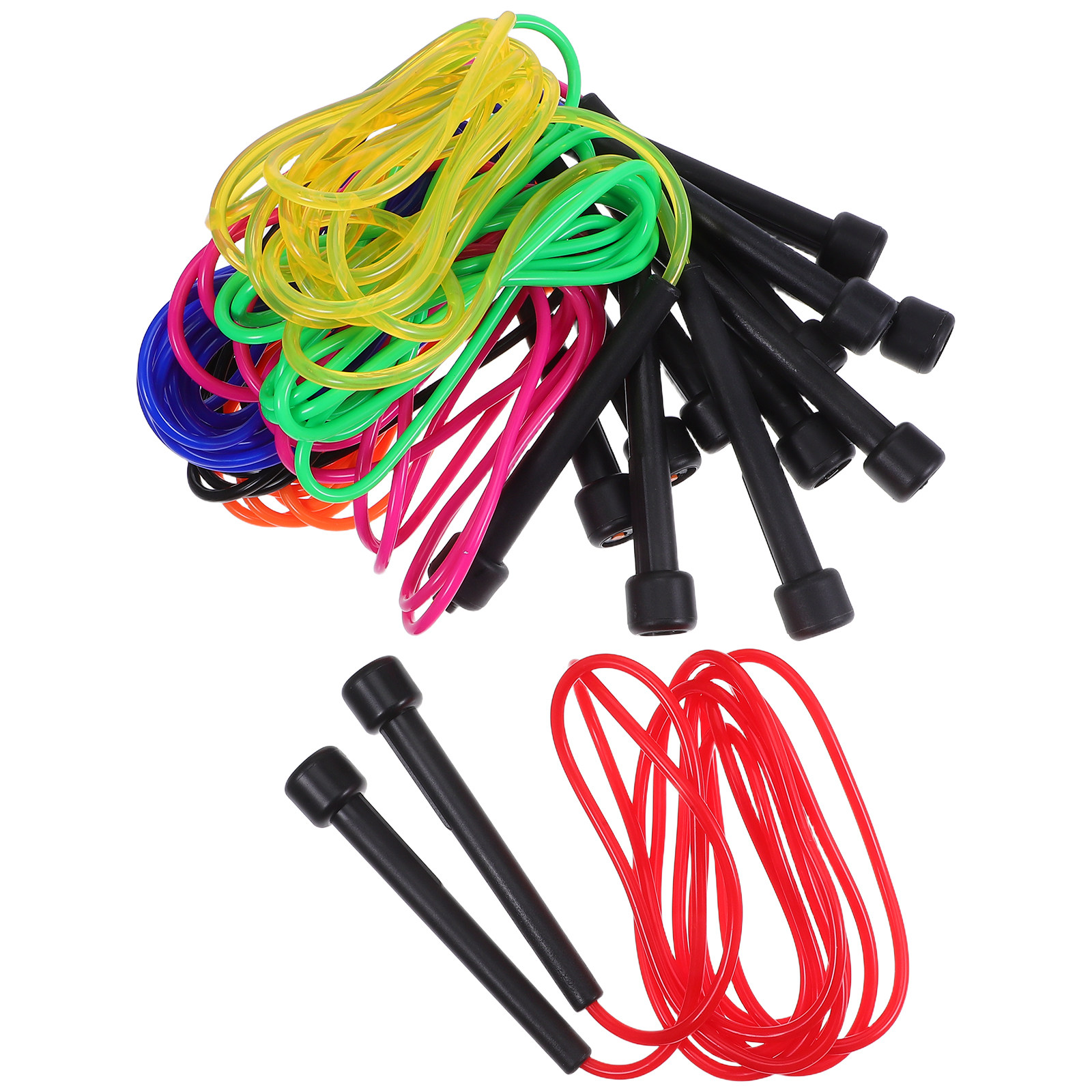 Skipping Rope Pvc - เชือกกระโดด PVC แบบปรับได้ 7 ชิ้น ดีไซน์น้ำหนักเบาสำหรับเด็กและผู้ใหญ่