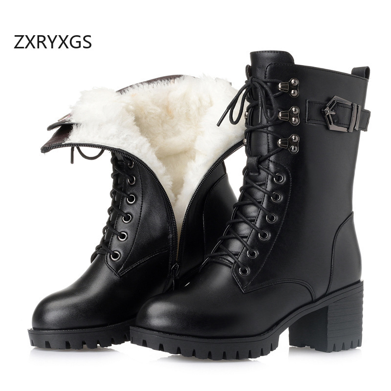 Crossfit Youtube - รองเท้าบูทแบบมีซิปด้านข้าง ZXRYXGS รุ่น Cross Strap รองเท้าบูทแบบสวมในท่อ