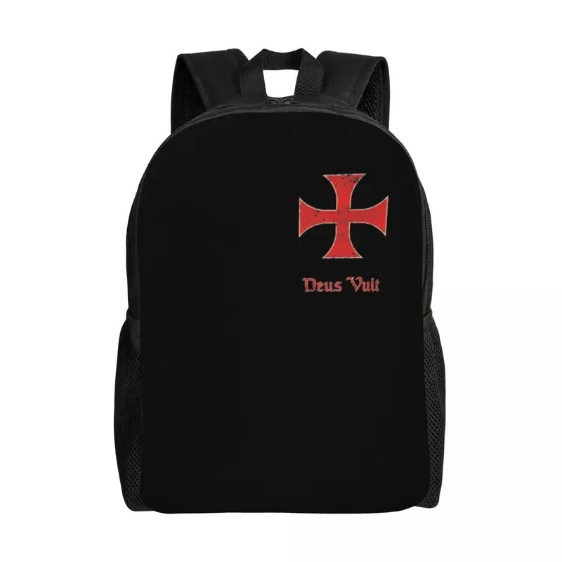 Crossfit Youtube - กระเป๋าเป้สะพายหลัง Templar Deus Vult สำหรับเด็กหญิง เด็กชาย