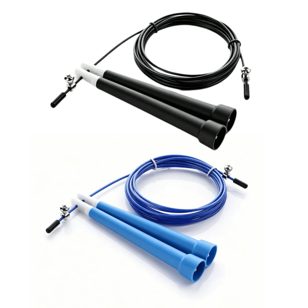 Skipping Rope Pvc - เชือกกระโดดลวดเหล็กทนทาน ปรับความยาวได้ ไม่พันกัน เชือกกระโดดความเร็วสูง เคลือบ PVC
