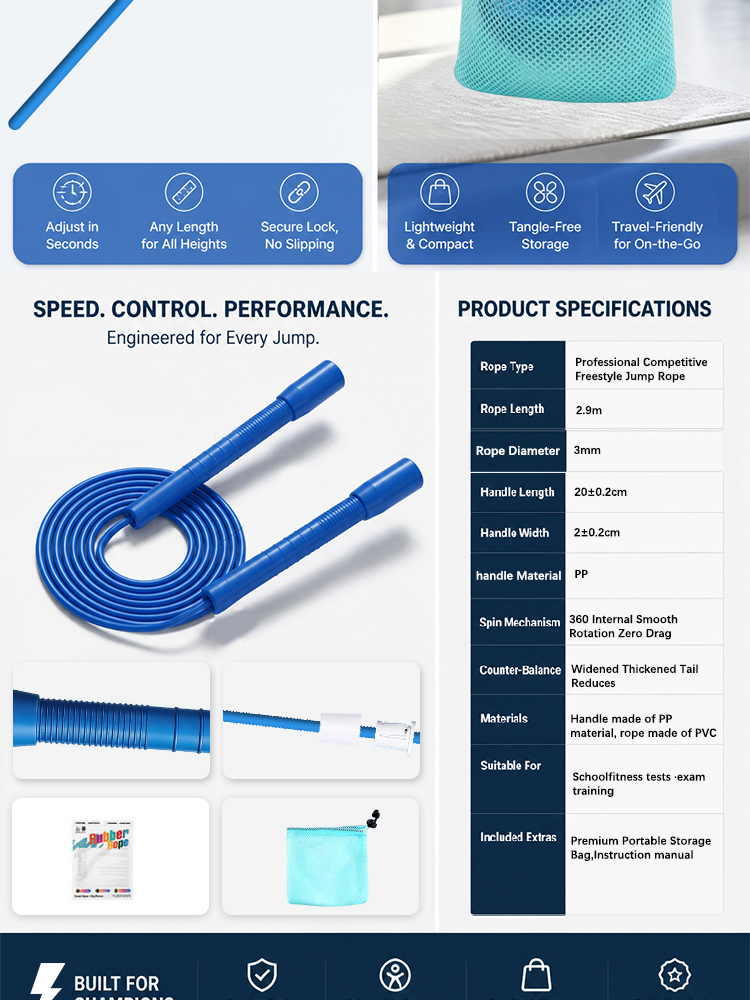 เชือกกระโดด YUEDONG ปรับความยา - Skipping Rope Pvc บทวิจารณ์และราคา