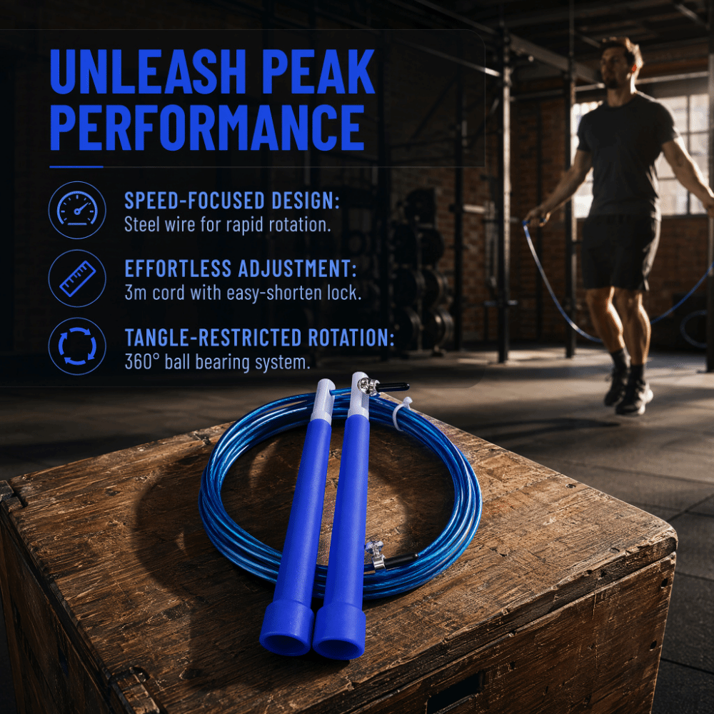 เชือกกระโดดลวดเหล็กทนทาน ปรับค - Skipping Rope Pvc บทวิจารณ์และราคา